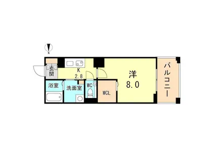 SHA MAISON M 2ND(1K/3階)の間取り写真