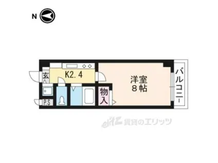 エム・アイ・キャッスル(1K/3階)の間取り写真