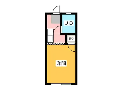 ラフォーレ(1K/1階)の間取り写真