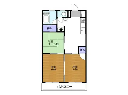 シャントーレクレモナ(3DK/3階)の間取り写真