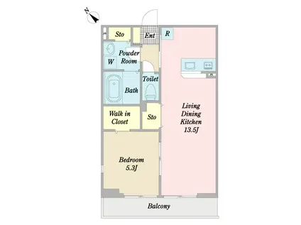 プリエ・パルI(1LDK/1階)の間取り写真