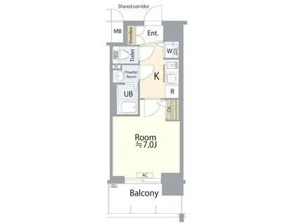 エスプレイス名古屋神宮前(1K/6階)の間取り写真