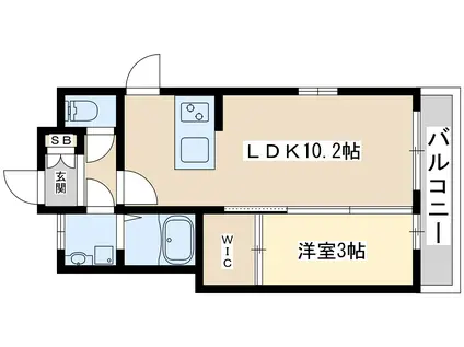 ORACION吹田(1LDK/9階)の間取り写真