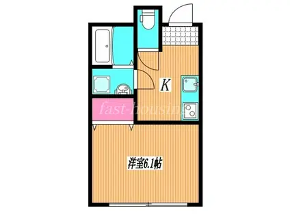 アーティックK(1K/1階)の間取り写真