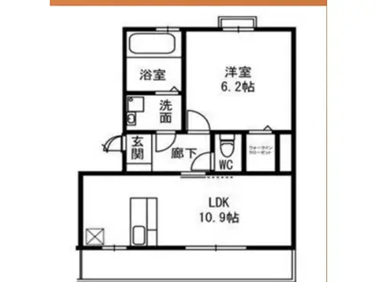 コンフォールY(1LDK/3階)の間取り写真