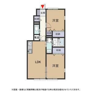 パーチェ A(2LDK/2階)の間取り写真