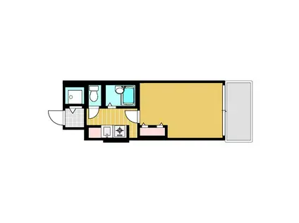 フェニックス・エルミタージュ(1K/2階)の間取り写真