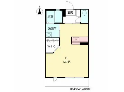 ディアス大浜 (ワンルーム/1階)の間取り写真