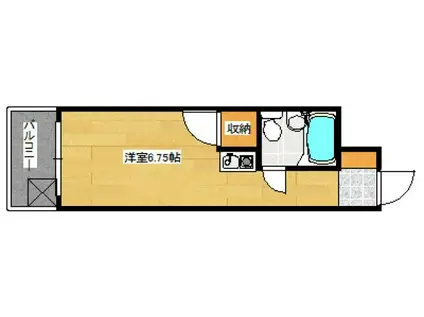 KDコーポ2(ワンルーム/5階)の間取り写真