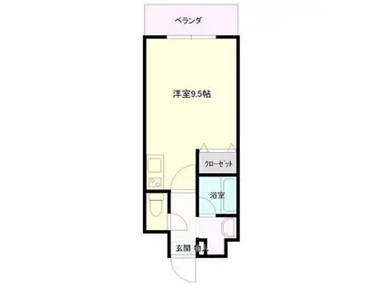 リジェ・ワタナベ(ワンルーム/9階)の間取り写真
