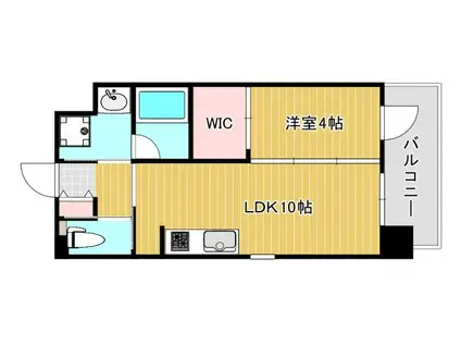 GRAN DUE永和駅前(1LDK/4階)の間取り写真