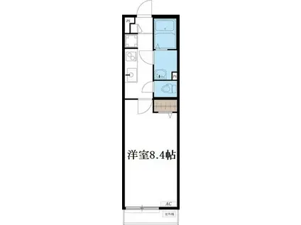 リブリ・トリポリス(1K/1階)の間取り写真