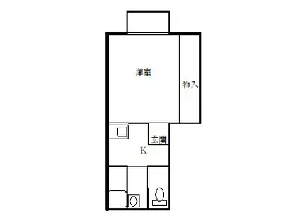 吾妻コーポA(1K/1階)の間取り写真