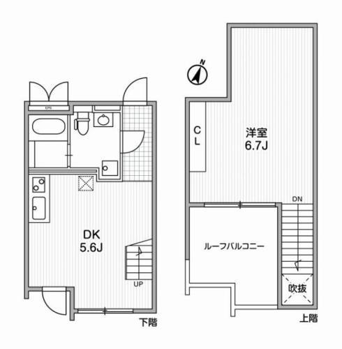 ALERO代々木(1LDK/4階)の間取り写真