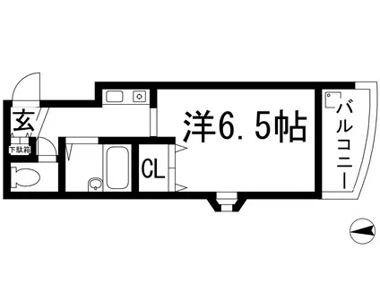 エアポート平和(1K/2階)の間取り写真
