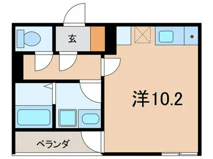 TENTHREE神戸須磨(ワンルーム/2階)の間取り写真