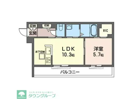RIZMY MANSION(1LDK/1階)の間取り写真