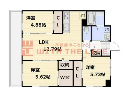 NANA THE STYLE NISHI-KOKUBUナナザスタイル(3LDK/4階)の間取り写真