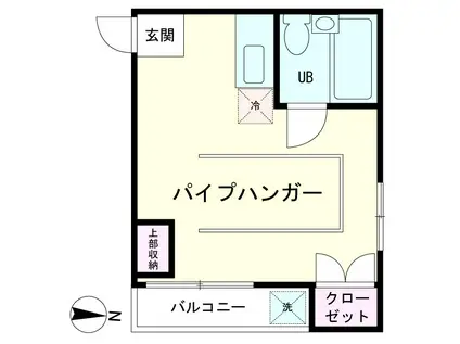 レジダンスエリット(ワンルーム/3階)の間取り写真