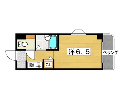 ブルグリンコート香里園(1K/7階)の間取り写真