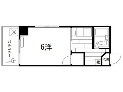 フジビル23(ワンルーム/4階)の間取り写真