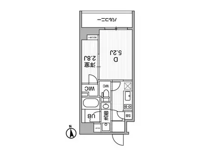 ALTERNA東池袋(2K/7階)の間取り写真