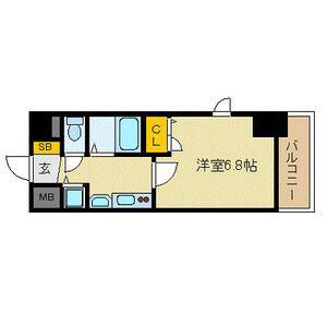 プレサンス千種駅前ネオステージ(1K/5階)の間取り写真
