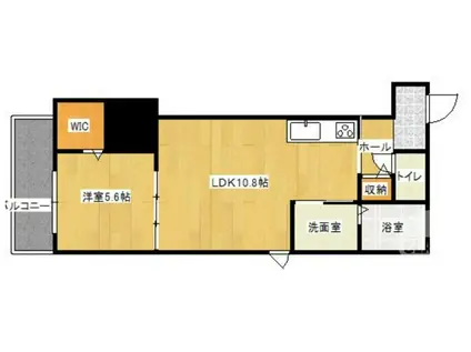 サニーコート七道(1LDK/2階)の間取り写真