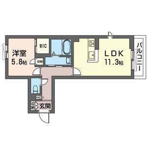 RIZMY MANSION(1LDK/3階)の間取り写真