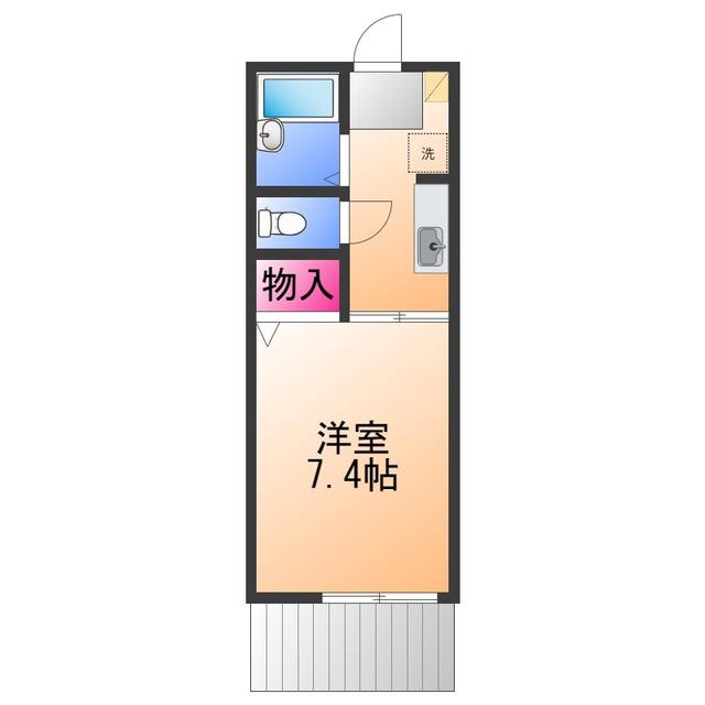 ドルチェ 神明(1K/1階)の間取り写真