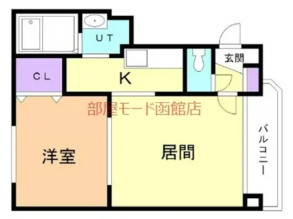 AVANT・GARDEII(1LDK/4階)の間取り写真