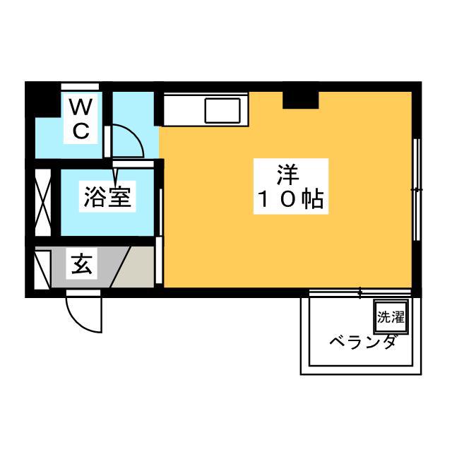 TS-3(ワンルーム/4階)の間取り写真