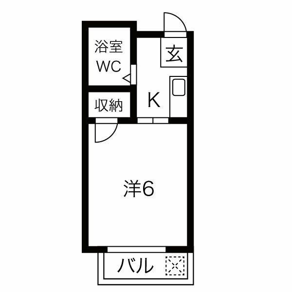 ソフィアマンション(1K/5階)の間取り写真
