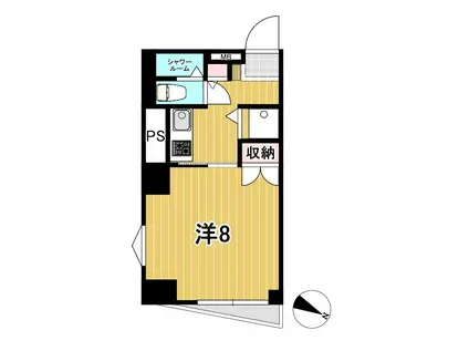 リバ・オール(1K/3階)の間取り写真