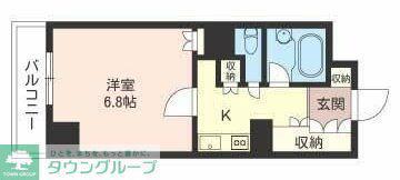 LASANTE川崎(1K/12階)の間取り写真