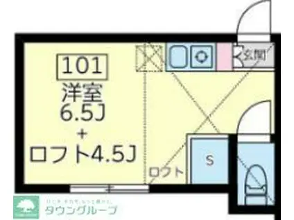 ユナイト塩浜ヴィバーチェ(ワンルーム/1階)の間取り写真