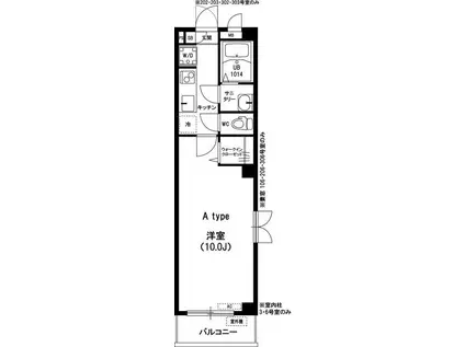 リブリFEEL-M湘南I(1K/1階)の間取り写真