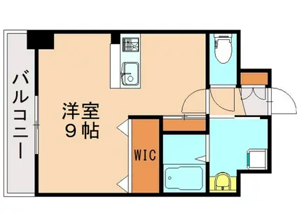 LEGEND黒崎II(ワンルーム/5階)の間取り写真