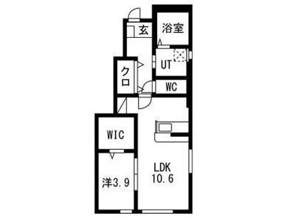 T・MハウスII(1LDK/1階)の間取り写真
