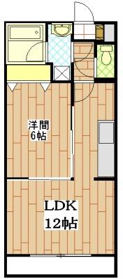 SOLEIL泉(1LDK/1階)の間取り写真