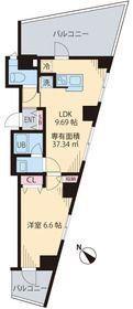 メゾン・ヴィラージュ千歳烏山(1LDK/3階)の間取り写真