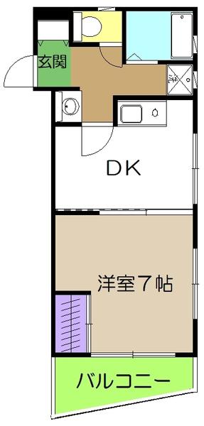 VAULTS(1DK/3階)の間取り写真