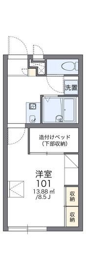 レオパレスWINDSII(1K/2階)の間取り写真