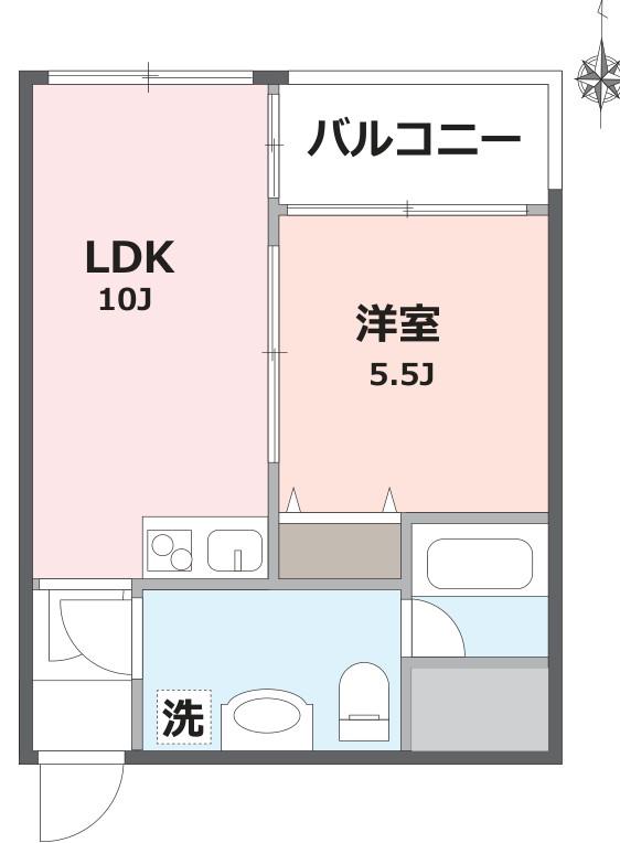 プラザ南大井(1LDK/3階)の間取り写真