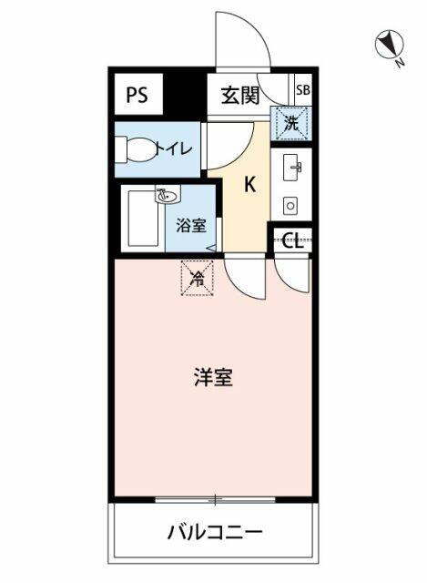 マイナビSTAYミライエ早稲田サウス(1K/8階)の間取り写真