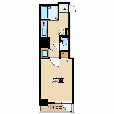 プレール・ドゥーク蒲田II(1K/3階)の間取り写真