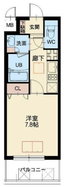LA DOUCEUR九条(1K/11階)の間取り写真