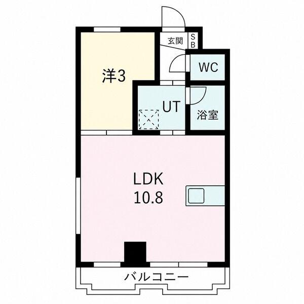 SLR吹上(1LDK/7階)の間取り写真