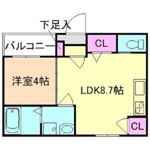 I MAISON BENIT(1LDK/3階)の間取り写真
