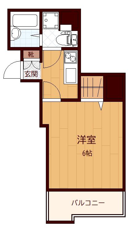 スカイコート日本橋壱番館(1K/8階)の間取り写真